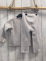 Preview: 2tlg  Pullover + Jogginghose  Gr. 92  hellgrau Nicky Eisbär mit braunem Schal 