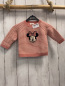 Preview:  Pullover Gr. 68  rosa weiß gestreift Minnie Mouse