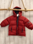 Preview: Timbertland  Winterjacke  Gr. 80  rot graue Schrift graues Fleecefutter Kapuze 