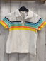 Preview:   Poloshirt Gr. 104  weiß + bunte Streifen