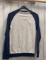 Preview: Bad Boys  Langarmshirt  Gr. 146/152  grau mit Schrift blaue Ärmel + Bund 