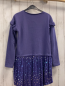 Preview: Benetton Kleid  Gr. 158  lila + Rock mit Glitzerpunkten
