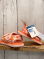Preview: neu Decathlon  Badesandalen  Gr. 23  orange lachs Bund Blumen