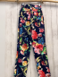 Preview: Cottonade Paris  Hose  Gr. 158/164  blau bunte blumen 
