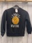 Preview: H&M  Pullover  Gr. 122/128  dunkelgrau mais Plüschball weiße Schrift 