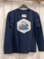Preview: Jako-o Langarmshirt Gr. 140  blau Pailettenbild