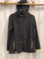 Preview:  Fleecejacke Gr. 146  schwarz grau meliert Kapuze