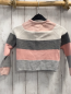 Preview: H&M  Strickjacke  Gr. 98  rosa weiß grau hellgraue Streifen 