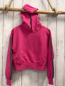 Preview: Benetton Langarmshirt  Gr. 146  pink Kapuze silber Gliztzerstreifen an den Ärmeln 