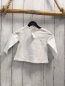 Preview: Zara  Langarmshirt  Gr. 80  weiß Federn mit golden Glitzer 