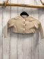 Preview: Boboli  Strickjacke  Gr. 86  beige mit golden Glitzer 