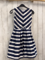 Preview: Manguun Kleid  Gr. 145/152  blau weiße Streifen