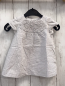 Preview: Zara  Kleid  Gr. 74  grau weiße Streifen gesmokt