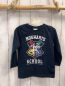 Preview: Harry Potter  Langarmshirt  Gr. 104  blau Hogwarts Wappen weiße Schrift 