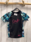 Preview: O´Neill  UV-Schutzshirt  Gr. 128  schwarz bunte Blumen pink Schrift 