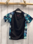 Preview: O´Neill  UV-Schutzshirt  Gr. 128  schwarz bunte Blumen pink Schrift 
