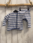 Preview: 2tlg next Langarmshirt + Leggings Gr. 68  blau weiß gestreift