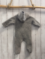 Preview: Hofbrucker Overall Gr. 62/68  grau Oberstoff 100% Merinowolle (kleiner Fleck vorne)