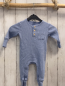Preview: Alana Schlafanzug Gr. 62  blau gerippt