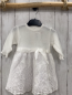 Preview: Hobea  Kleid  Gr. 80  weiß Strick Rock mit Lochmuster 