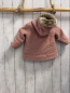 Preview: Zara  Jacke  Gr. 74  altrosa Wollopitk Kapuze mit Fellbund 