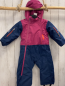 Preview: Decathlon  Winteroverall Gr. 92  pflaume blau orange Reißverschlüsse + Applikationen 