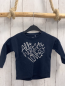 Preview: Name it  Langarmshirt  Gr. 80  blau silber Glitzerschrift 