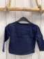 Preview: Billieblush  Langarmshirt  Gr. 86  blau bunte Schrift mit Glitzer 