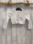 Preview: Grain de blé  Strickjacke  Gr. 86  weiß Lochmuster im Schulterbereich