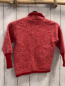 Preview: Cosilana  Walkjacke  Gr. 92  rot dunkelroter Bund 100 % Schurwolle 