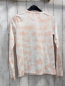 Preview: Guess  Langarmshirt  Gr. 158/164  weiß lachs Druck Schrift aus silber Steinen 