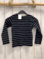 Preview: zara Langarmshirt Gr. 116  schwarz weiße Streifen gerippt