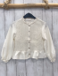 Preview: Zara  Bluse  Gr. 116  creme gesmokt 