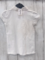 Preview: Ralph Lauren  Poloshirt  Gr. 116  weiß Rüschen an der Knopfeiste 