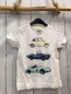 Preview: Vertbaudet  T-Shirt  Gr. 116  weiß bunte Fahrzeuge 