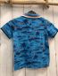 Preview: S´Oliver  T-Shirt  Gr. 104  hellblau blaue Palmen Jeep Polokragen mit Streifen 