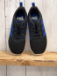 Preview: Adidas Schuhe Gr. 27  schwarz blaue Streifen weiße Sohle