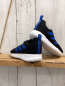 Preview: Adidas Schuhe Gr. 27  schwarz blaue Streifen weiße Sohle