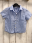Preview: H&M Sommerhemd Gr. 104  blau weiß gestreift Punkte