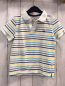 Preview: H&M T-Shirt Gr. 110  weiß bunte Streifen Kragen