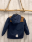 Preview:   Winterjacke  Gr. 110  blau ocker Streifen blaues Fleecefutter 