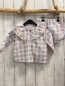 Preview: H&M 2tlg Bluse + Shorts Gr. 68  rosa blau beige weiß kariert