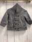 Preview: H&M Sweatjacke Gr. 62  grau großer Kragen