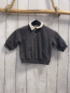 Preview: H&M  Pullover  Gr. 68  grau weißer Kragen Knopfleiste 