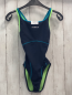 Preview: Decathlon  Badeanzug  Gr. 152  blau petrol hellgrüne Träger 