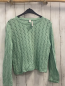 Preview:   Pullover  Gr. 146/152  mint Strick Lochmuster 