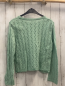 Preview:   Pullover  Gr. 146/152  mint Strick Lochmuster 