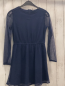Preview:   Kleid  Gr. 146/152  blau zweilagig Netz + Sterne 