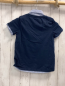 Preview:   T-Shirt  Gr. 128  blau hellblauer Hemdkragen + -bund 