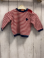 Preview:   Pullover  Gr. 68  rot weiße Streifen blauer Bund Strick 